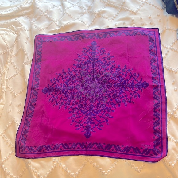 Lanvin Paris silk scarf - Picture 2 of 3